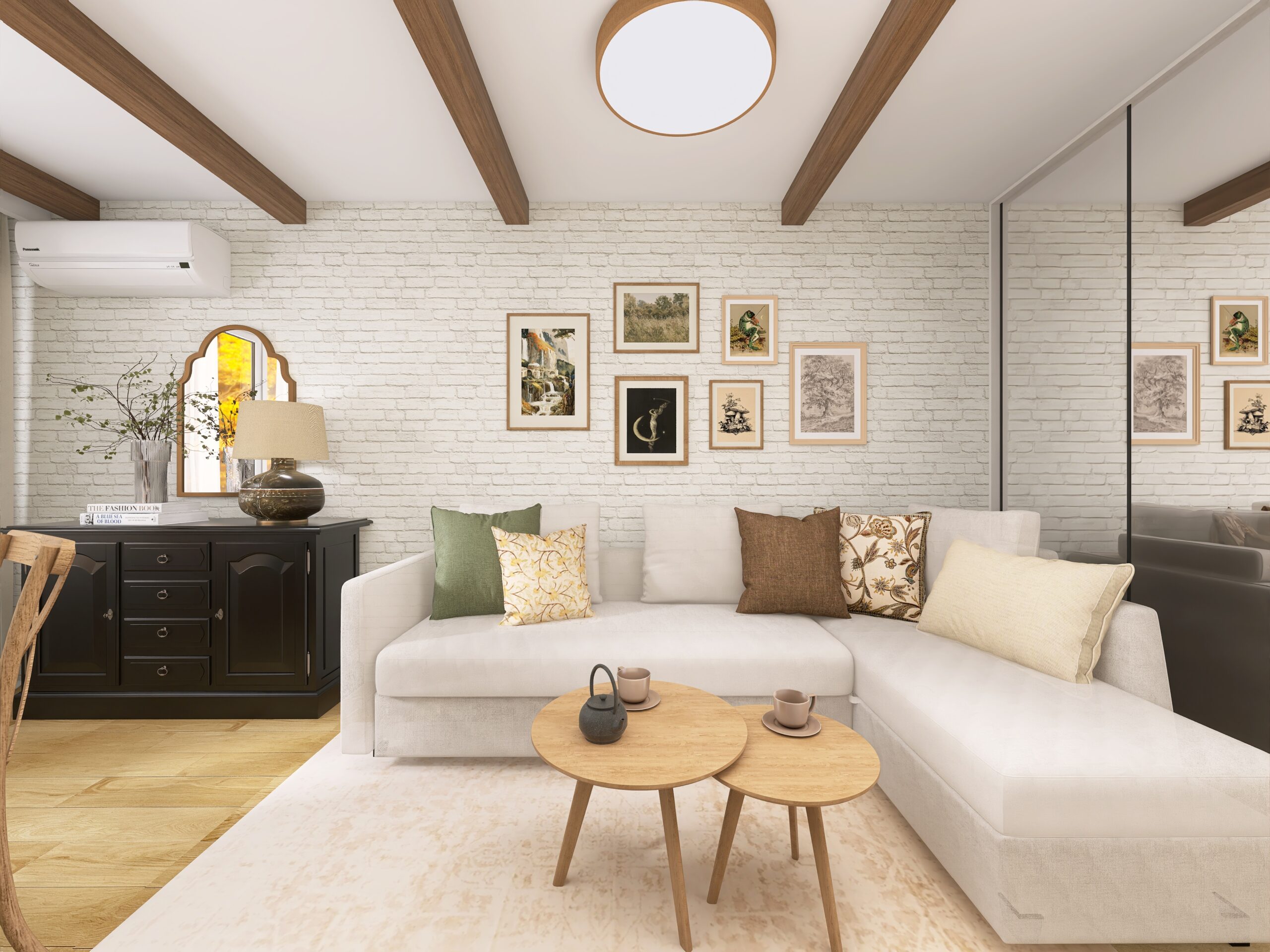 Budżetowa metamorfoza salonu w stylu rustykalnym.